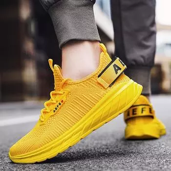 Choes Мужские кроссовки Slip On с спортивным теннисом для мужчин Дизайнерские кроссовки для лучших брендов Мужские трендовые кроссовки 2024 года Swing Vulcanise для тенниса 40 жёлтый