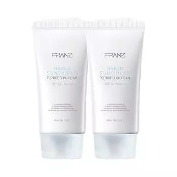 Choi Hwa Jeong Sun Cream Franz Naked Sun Shield Peptide Sun Cream (SPS50+ SPA++++) Elasticity improvement, 2 units, 50ml