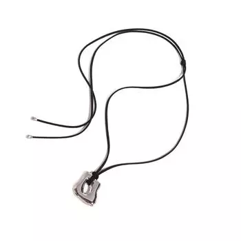 Чокер из нержавеющей стали с нерегулярной геометрической подвеской, водонепроницаемое вощеное ожерелье, золотистый, серебристый цвет, модный аксессуар серебряный