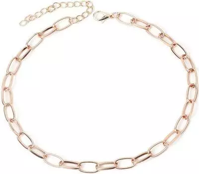 Чокер с полым кольцом, розовый TU прозрачный