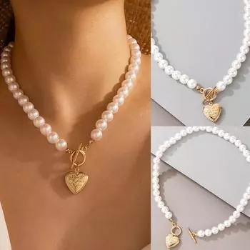 Чокеры, ожерелье, аксессуары, белые бусины, кристаллы, ожерелье для вечеринки, подарок лучшему другу One size белый