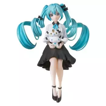 Chokonose Premium Figure Miku x Cinnamoroll Osumashi Miku Series 14 см 1 тип в общей сложности Hatsune ver. Хацунэ, прибл.