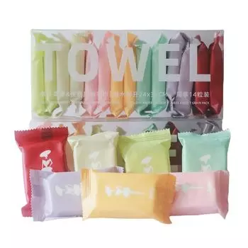 chookey Compressed Towel Disaster Prevention Inflatable with Water 30 24 cm Compressed Disposable Towels 28 Pieces