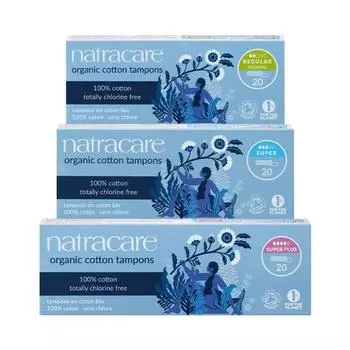 Choose 1 of 3 Natracare digital tampons (Regular 20P / Super 20P / Super Plus 20P) Digital Tampon Regular 20P