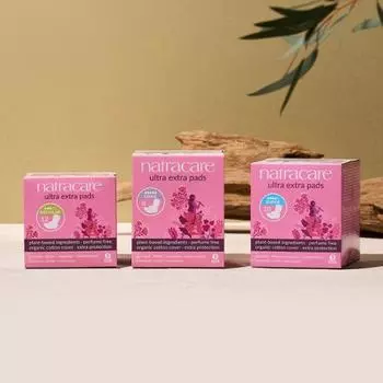 Choose 1 of 3 NatraCare Extra Pads (small 12P / medium 10P / large 8P) Extra Wing Medium 10P
