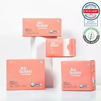 Choose 1 of 3 types of Air Queen Origin Plus organic sanitary pads (ultra slim/large capacity) Medium 20P (ultra slim/large capacity)