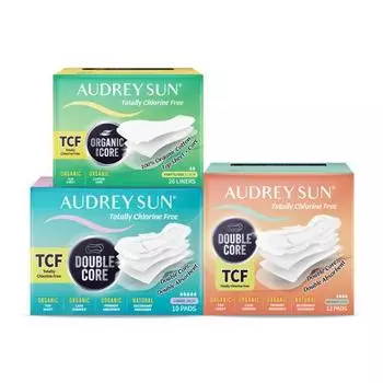 Choose 1 of 3 types of Audreysun TCF double core sanitary pads (medium 12P / large 10P / panty liner 26P) 12 medium sanitary pads