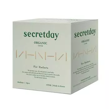 Choose 1 of 4 types of Secret Day for Nature sanitary pads (Long Panty Liner 40P / Medium 14P / Large 12P / Super Long Overnight 8P) Fornature medium size 14 sheets
