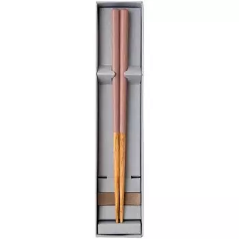 Chopsticks Dishwasher Safe Natural Wood Unisex Chopstick Rest Set Unisex HASHIKURA SEASON 01 Oak Octagonal Dusk Light Purple Made in Japan 22.5cm