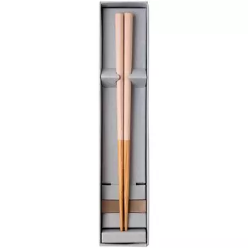 Chopsticks Dishwasher Safe Natural Wood Unisex Chopstick Rest Set Unisex HASHIKURA SEASON 01 Oak Octagonal Style Pink Made in Japan 22.5cm G-81045