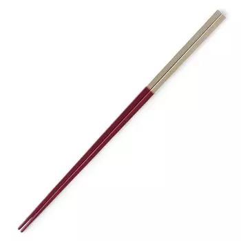 Chopsticks Made in Japan J-kitchens (Hashi) 23.5cm Red/Silver
