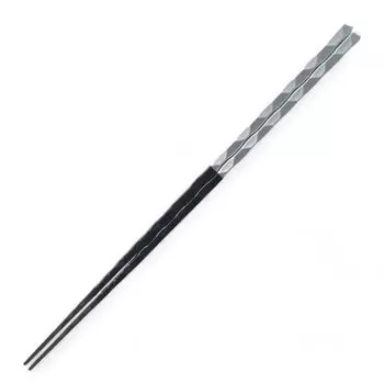 Chopsticks Made in Japan J-kitchens (Hashi) 23.5cm Black/Silver