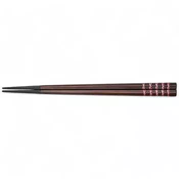 Chopsticks PBT 21cm Pentagonal Red Shippo Line Made in Japan Dishwasher Safe J-kitchens (Hashi)