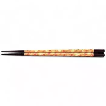 Chopsticks PBT Hexagonal Chiyogami Flower Rabbit Made in Japan Dishwasher Safe J-kitchens (Hashi) 20.5cm