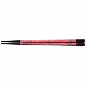 Chopsticks PBT Hexagonal Chiyogami Peach Blossom Pattern Made in Japan Dishwasher Safe J-kitchens (Hashi) 20.5cm