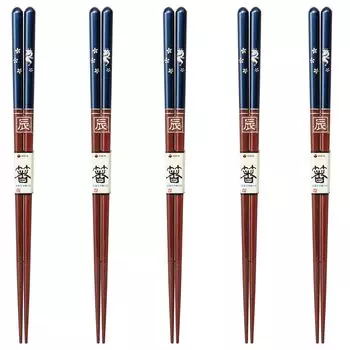 Chopsticks Set of Dishwasher Made in Japan J-kitchens 5, Material Wood, Safe, PID3521,