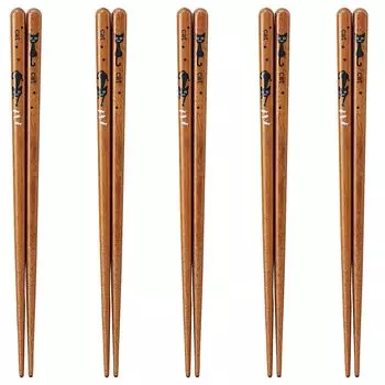 Chopsticks Set of Dishwasher Made in Japan J-kitchens 5, Material Wood, Safe, PID1954,