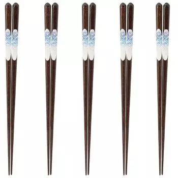 Chopsticks Set of Dishwasher Made in Japan J-kitchens 5, Material Wood, Safe, PID4153,