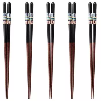 Chopsticks Set of Dishwasher Made in Japan J-kitchens 5, Material Wood, Safe, PID4160,
