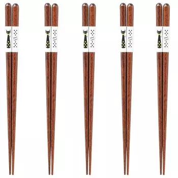 Chopsticks Set of Dishwasher Made in Japan J-kitchens 5, Material Wood, Safe, PID3095,
