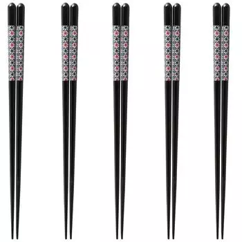 Chopsticks Set of Dishwasher Made in Japan J-kitchens 5, Material Wood, Safe, PID5143,