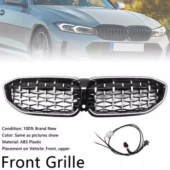 Chorme Diamond Kidney Grille Grill 51138072085 Подходит для BMW 3 серии G20 2019-2022