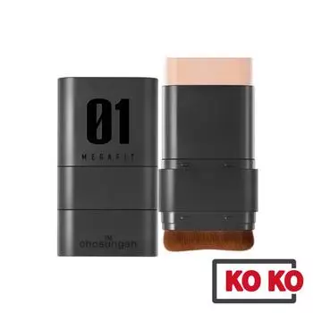 [Chosungah] Mega Fit Stick Foundation 2 типа SPF50+ PA++++ 16 г Matte 00 Porcelain (17)