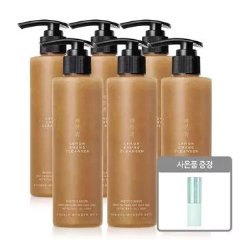 Chosungah Wonder Bath Lemon Green Cleanser 200 мл 6 упаковок + Power Proof Sun Stick, 6 упаковок