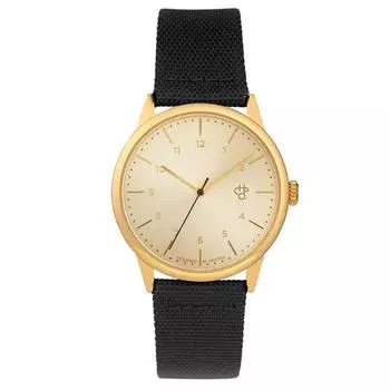 CHPO Rawiya Watch (Золотой металлЧерный холст и кожа) Часы Rawiya Classic Gold Design 14234DD [Обычный импортный продукт]