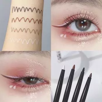 Чрезвычайно тонкая гелевая подводка для глаз, водостойкая, против пота, не промокающая, цветная, гладкая, цветная подводка для глаз для начинающих
