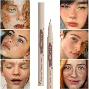 Чрезвычайно тонкая ручка шелкопряда для сна Водонепроницаемая жидкая подводка для глаз Ручка для подводки для глаз Оптовая продажа Ручка для подводки для глаз Маслостойкая несмазывающаяся ручка-подводка для глаз Freckle Pen