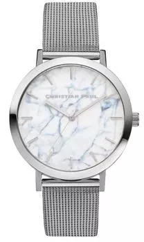 Christian Paul Marble HAYMAN Ladies Watch MRML-03 Silver/White [Item]