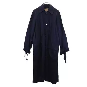 christian wijnants Linen Blend Cotton coat 34 Navy blue Women Used