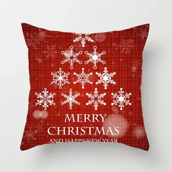 Christmas 45cm Square Pillowcase Pillow Sofa Cushion Covers Lumbar Cushion 45*45 cm