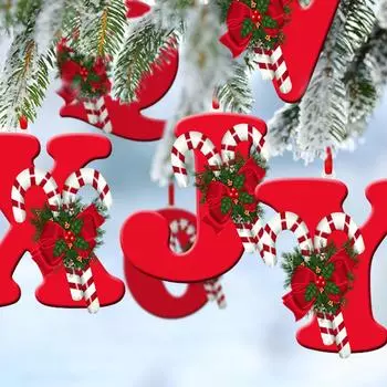 Christmas Acrylic Letter Pendant 2025 Merry Cristmas Decorations for Home Cristmas Tree Ornaments Navidad Natal New Year 2025 One Size