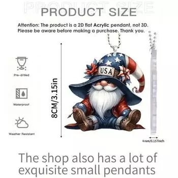 Christmas Acrylic Stylish Tree Car Pendant Playful Cartoon Decor For Interiors Vehicle