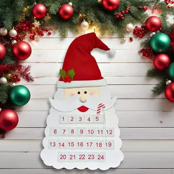 Christmas Advent Calendar Hanging Decor Gifts Santa Claus