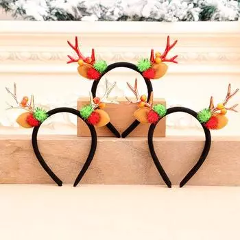 Christmas Antler Buckles Christmas Buckles Headband Headband Christmas Decorations Christmas Gifts Gifts красный