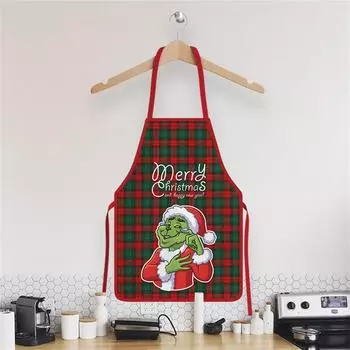Christmas Apron Cotton And Linen Merry Xmas Apron Christmas Aprons For Christmas Party Aldult One Size