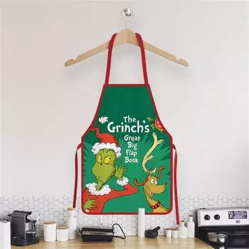 Christmas Apron Cotton And Linen Merry Xmas Apron Christmas Aprons For Christmas Party Aldult One Size
