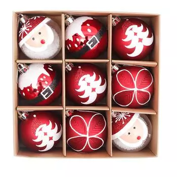 Christmas Ball Baubles Party Tree Decorations Hanging Ornament Decor One Size красный