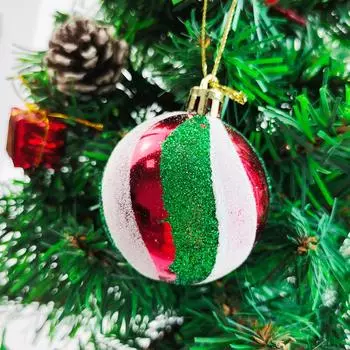 Christmas Ball Plastic Xmas Tree Hanging Pendant Ornaments Christmas Decoration For Home Navidad 2023 New Year Decor