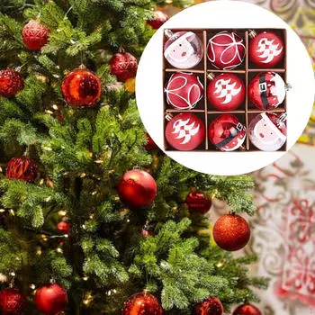 Christmas Balls Baubles Hanging Decorations Pendants for Thanksgiving Celebrations Style A