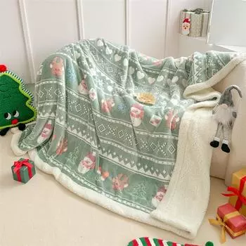 Рождественские одеяла, праздничное одеяло, рождественское зимнее уютное теплое фланелевое одеяло для стула, дивана, кровати, фермерского дома, фотосессии, реквизита, украшения 150x200cmX1Pcs