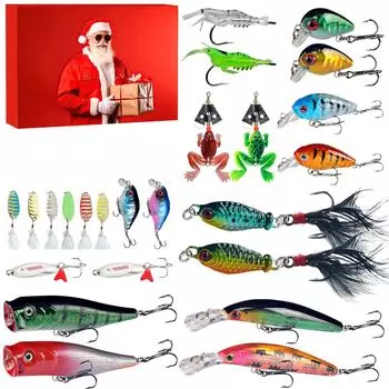 Christmas , Christmas Countdown 24 Days Hook Gift One Size