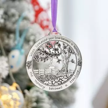 Christmas Commemorative Pendant Home Decoration Christmas Ornament Your Tree Ornament When Become Memorial Loved Memories C3Q1