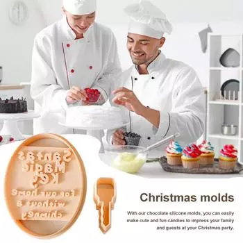 Christmas Cookie Molds Silicone Cookie Stamp Christmas Cookie Mold Jam Chocolate Sandwich Cookie Mold for Baking Tool CHINA
