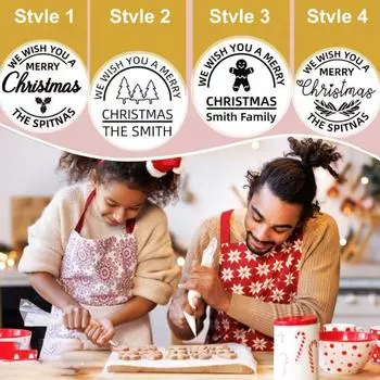 Christmas Cookie Stamps 3D Personalized Fondant Frosting Decorating Molasses Cupcake Cutter Baking D