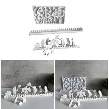 Набор силиконовых форм для отсчета времени до Рождества Силиконовые формы для рукоделия Силиконовые формы для украшений Набор силиконовых форм для Рождества