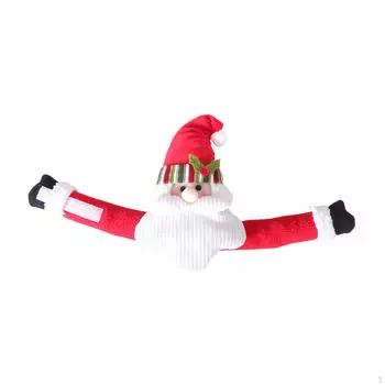 Christmas Curtain Buckle Holdback Fastener Buckle,Xmas Theme Holder for Home Decor Santa Claus
